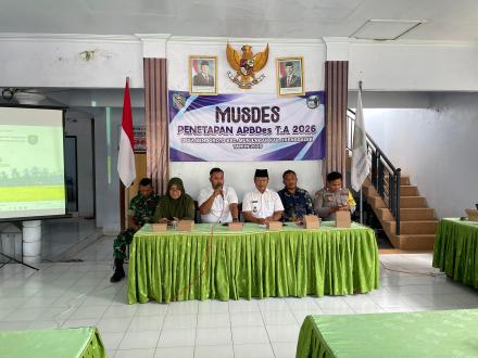 Musdes Penetapan APBDesa Tahun Anggaran 2026